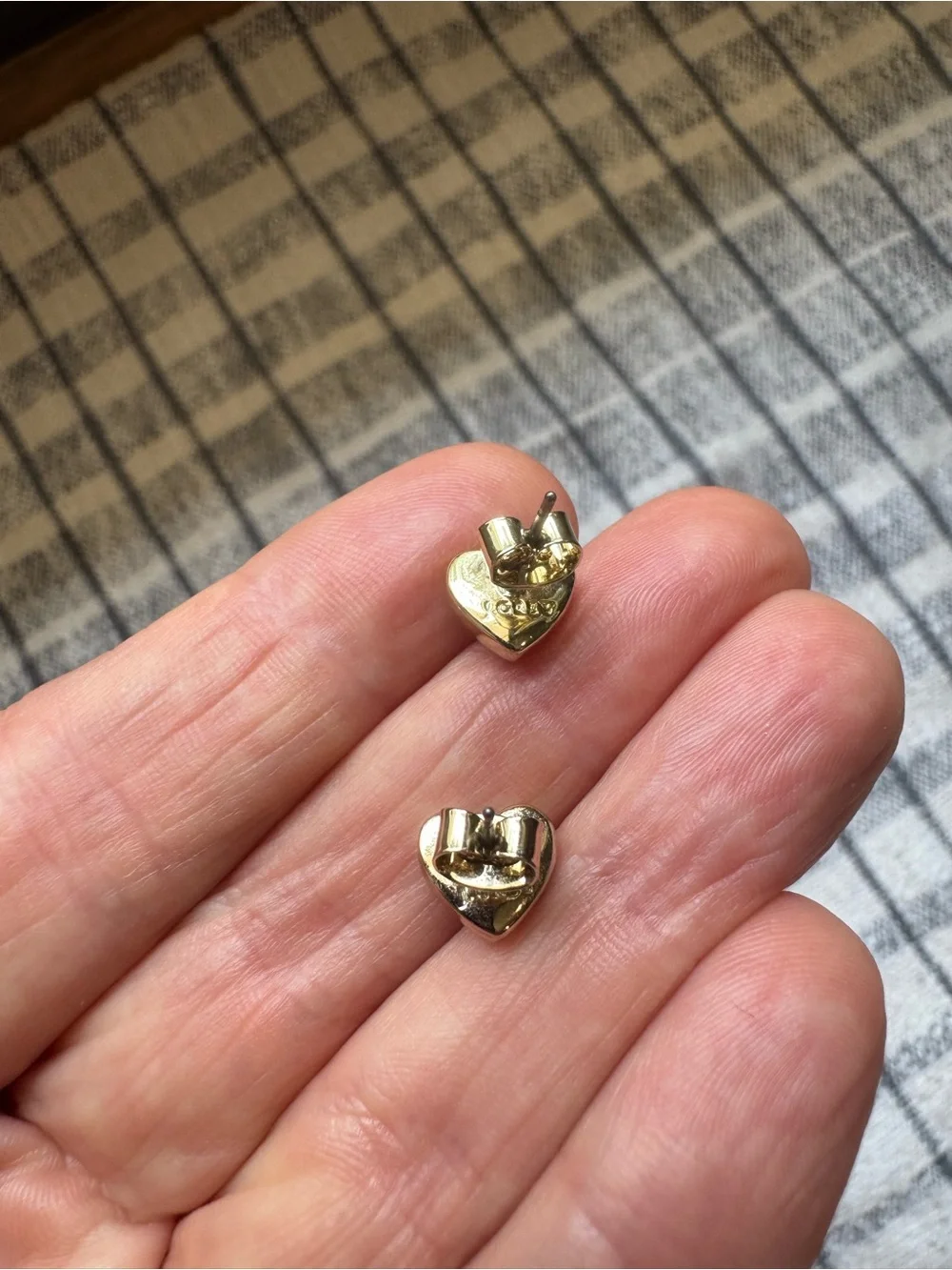 J. Crew Gold Heart Stud Earrings